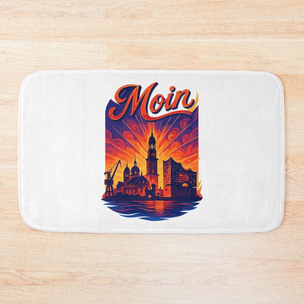 Item preview, Hamburg Moin City Silhouette Splendor Hamburger Michel Elbe Gift designed and sold by Pineapple-Tree.