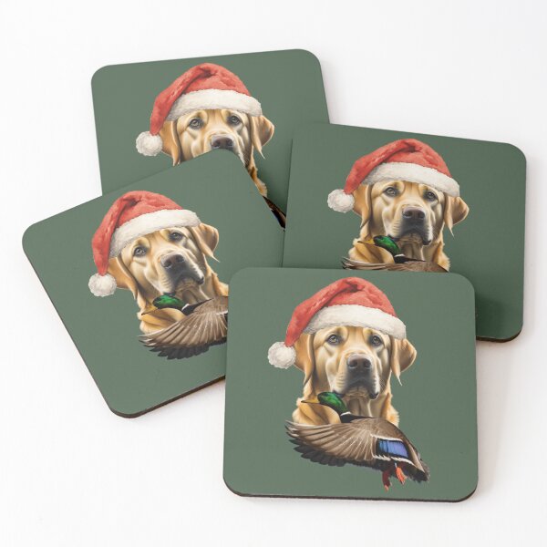 Item preview, Yellow Labrador Santa and Flying Mallard designed and sold by LifeCrush.