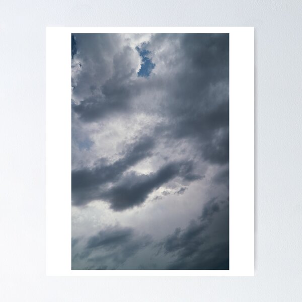 Item preview, Storm Clouds Hiding Blue Sky Photographic Print designed and sold by Mother-Nature65.