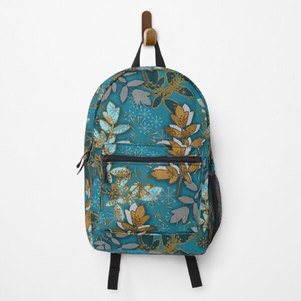 Item preview, Rich Dark Teal Leaves Seamless Repeat  designed and sold by Sharon Schwalbe.