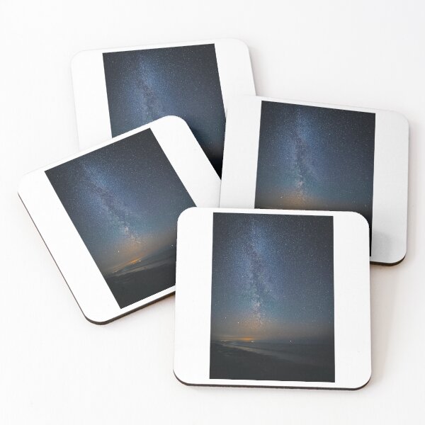 Item preview, Night Sky Over Calm Beach Photographic Print designed and sold by Mother-Nature65.