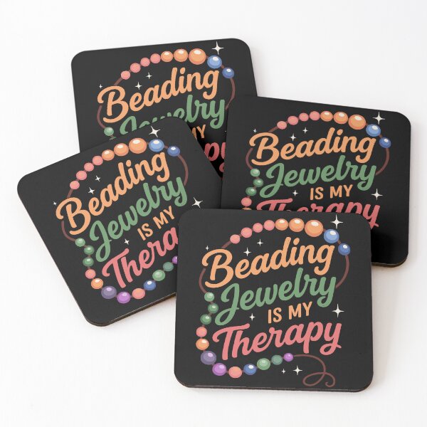 Item preview, Beading Jewelry is My Therapy Fun Design for Bead Lovers designed and sold by Darling DeDe.