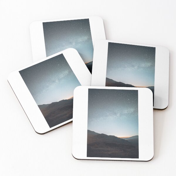 Item preview, Night Sky Over Rocky Landscape Photographic Print designed and sold by Mother-Nature65.