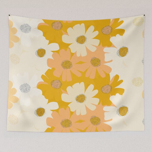 Item preview, Retro 1960s 1970s Mod Daisy Floral designed and sold by RetroMaggie.