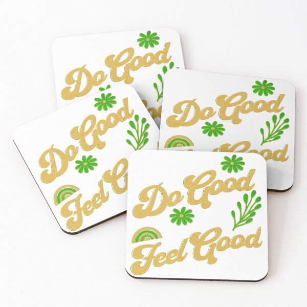 Item preview, Do Good Feel Good – Retro Positive Vibes Design designed and sold by Miller Made Studios.