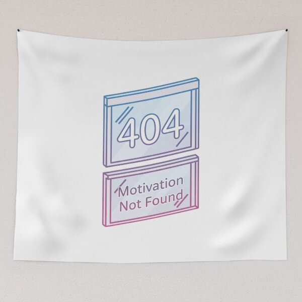 Artikelvorschau, 404 Motivation Not Found – Minimal Tech Tee entworfen und verkauft von EcoArtTees.