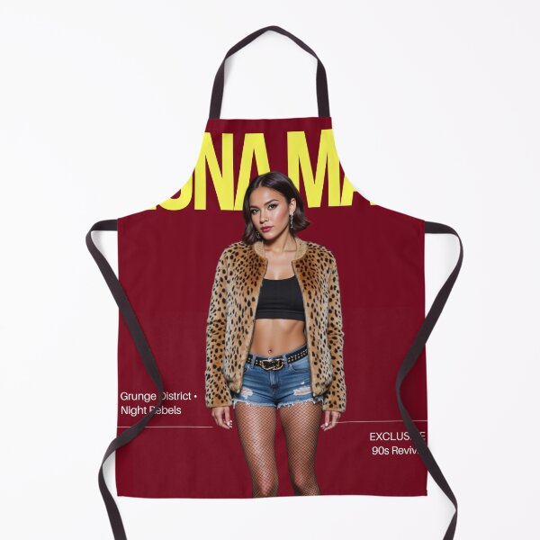 Item preview, Luna Mag Poster – Bold Alt Girl Style, Denim Shorts & Animal Print, Fake Magazine Cover designed and sold by MetaModel Studio.