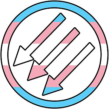 Vorschaubild zum Design IRON FRONT TRANS QUEER LGBTQ DREI PFEILE ANTIFA AUFKLEBER von teenxsuicide