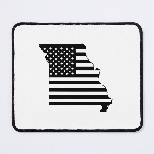 Item preview, Missouri USA Flag Silhouette – Stars and Stripes State Outline designed and sold by Paper Drip.