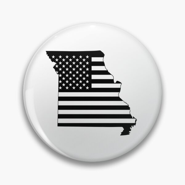 Item preview, Missouri USA Flag Silhouette – Stars and Stripes State Outline designed and sold by Paper Drip.