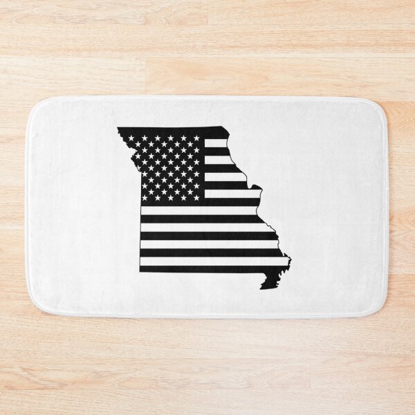 Item preview, Missouri USA Flag Silhouette – Stars and Stripes State Outline designed and sold by Paper Drip.