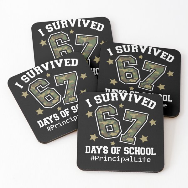 Item preview, I Survived 67 Days Of School Camo 6 7 Meme Principal Life designed and sold by MadalynKiehn.