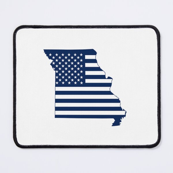 Item preview, Missouri USA Flag Silhouette – Stars and Stripes State Outline designed and sold by Paper Drip.