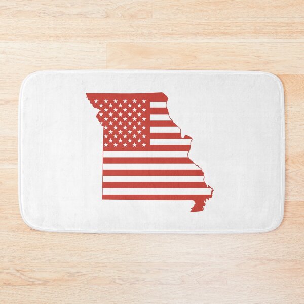 Item preview, Missouri USA Flag Silhouette – Stars and Stripes State Outline designed and sold by Paper Drip.