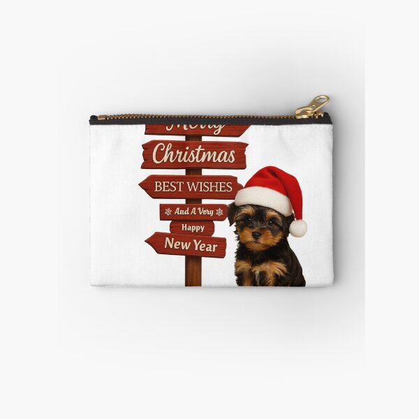 Item preview, Cute Christmas Yorkie – Merry Christmas Sign designed and sold by GivingJoy.