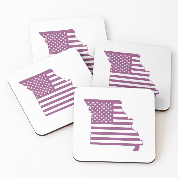 Item preview, Missouri USA Flag Silhouette – Stars and Stripes State Outline designed and sold by Paper Drip.