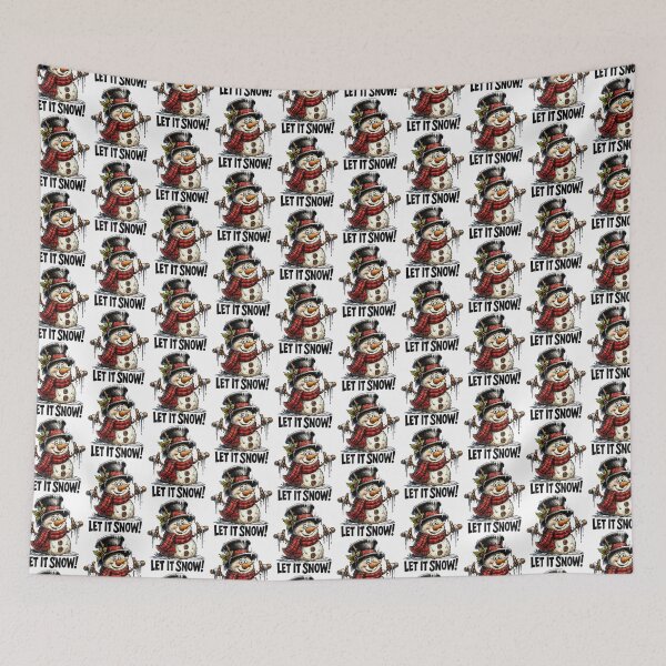 Item preview, Let It Snow -Comic Style Snowman Illustration designed and sold by DariusZD.