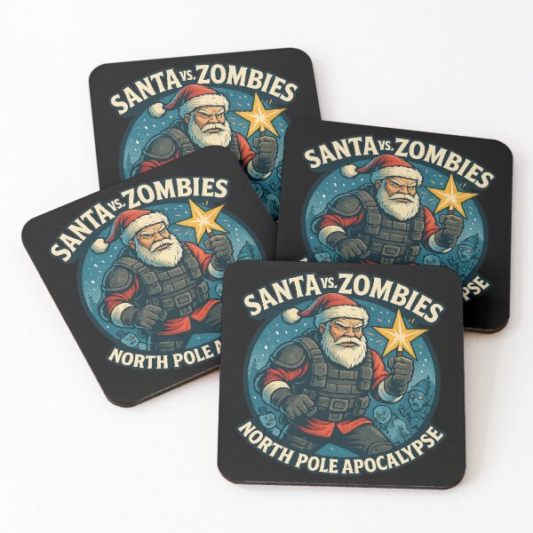 Item preview, Santa vs. Zombies – North Pole Apocalypse Christmas Design designed and sold by AddictiveDesign.