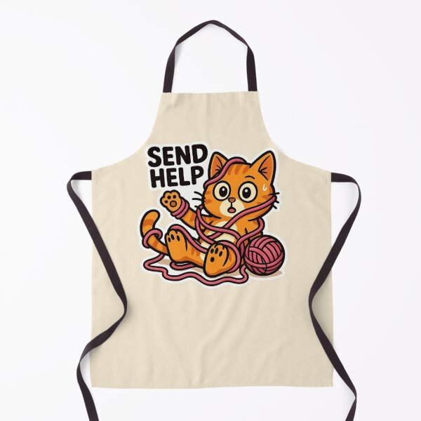Item preview, Send Help Yarn Cat designed and sold by MiLaKK.