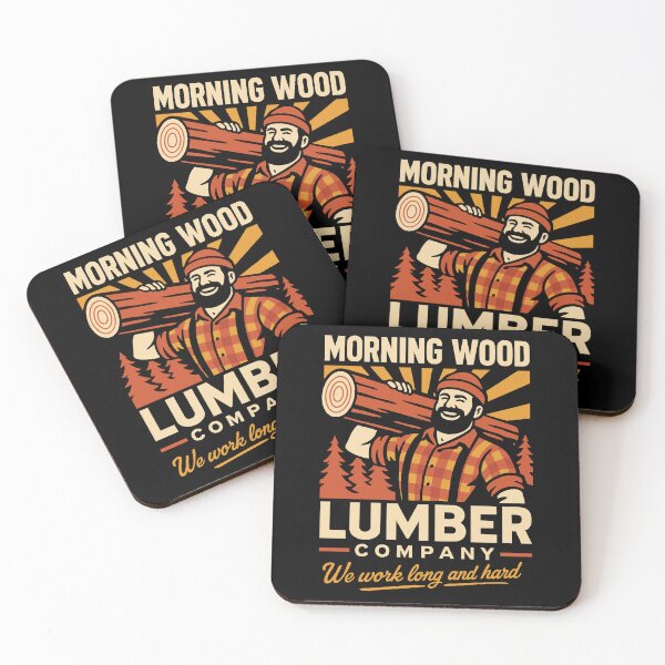 Item preview, Morning Wood Lumber Company Funny Pun Art designed and sold by Victor Shadehorn.