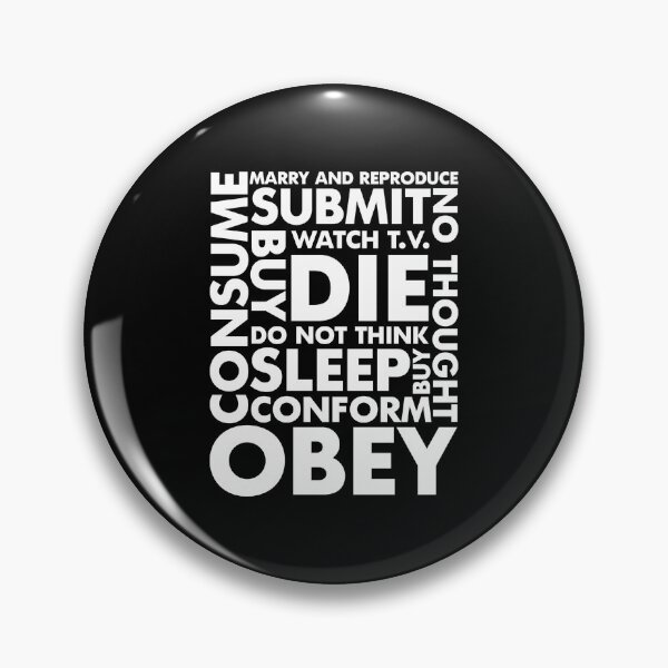 Item preview, They Live Minimalist Obey Message Layout designed and sold by DonnaBradsha.