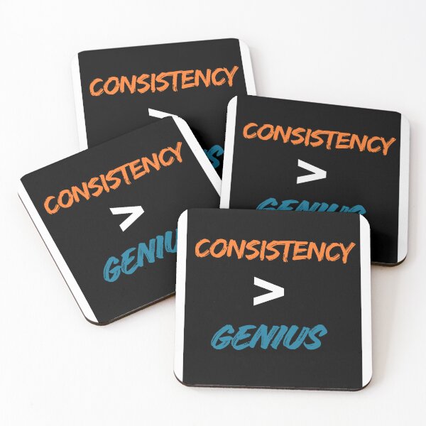 Item preview, Consistency is greater than genius designed and sold by Techish.