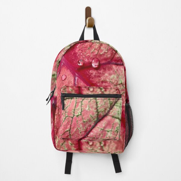 Item preview, Pink Veined Leaf with Raindrops designed and sold by TrisaThyme.