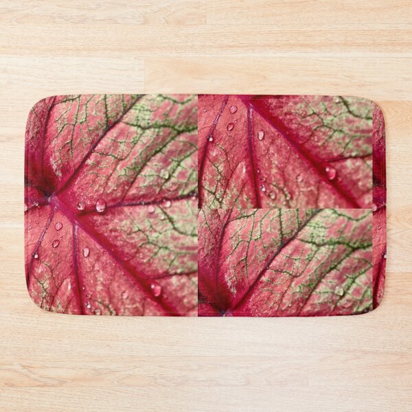 Item preview, Pink Veined Leaf with Raindrops designed and sold by TrisaThyme.
