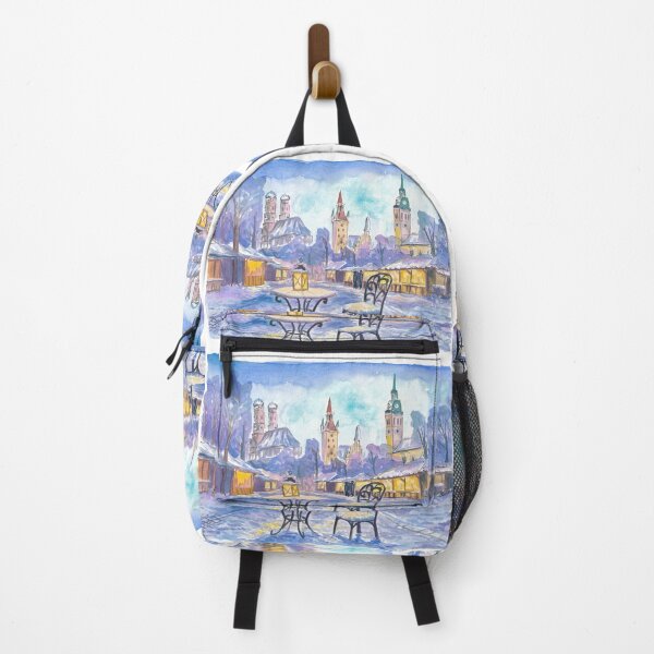 Item preview, Nocturne Winter Magic over Munich’s Frauenkirche, Rathaus and St. Peter designed and sold by artshop77.