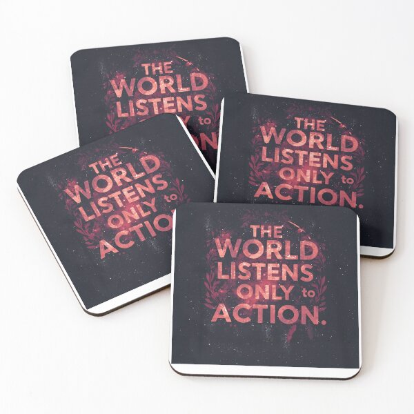 Item preview, No Excuses. Just Results,The world listens only to action. designed and sold by NatureNinja.