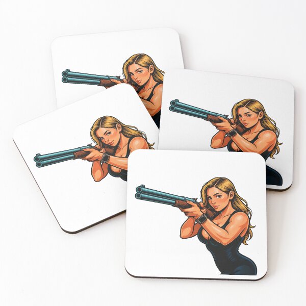 Item preview, Shotgun Girl – Beauty with Firepower designed and sold by RAWLIFEGRAPHIC.