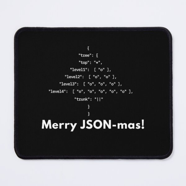 Item preview, Merry JSON-mas - Funny Programmer Christmas Design designed and sold by IdentityinInk.