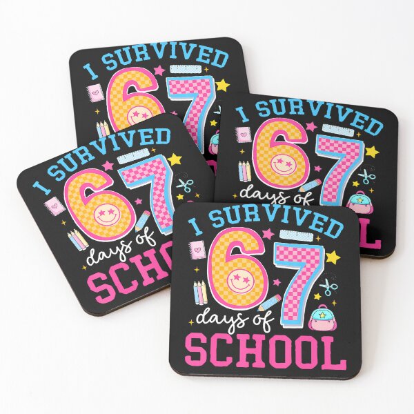 Item preview, I Survived 67 Days Of School Meme Six Seven Teacher Students designed and sold by MadalynKiehn.