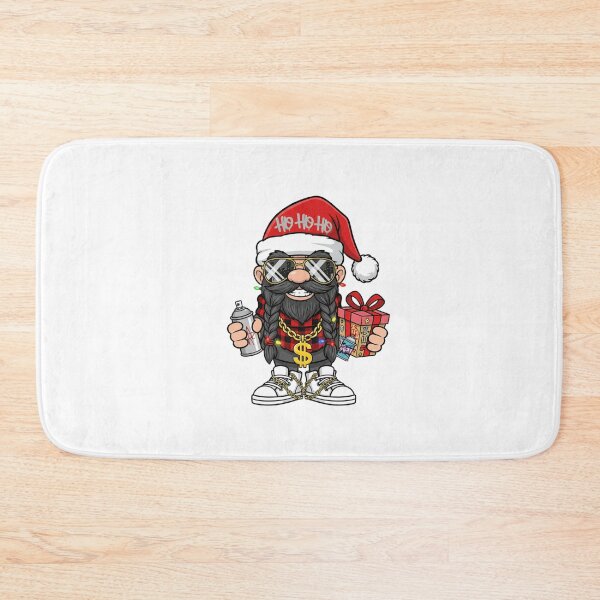 Item preview, Gift-Wrapped Santa Gnome – Holiday Street Art designed and sold by MiszungART.