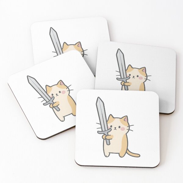 Item preview, Tiny Sword Cat designed and sold by SnorkleSupply.