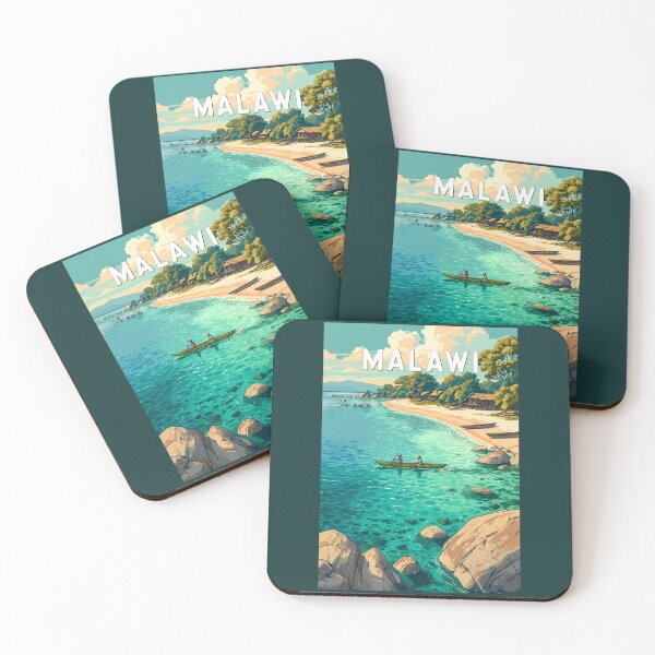 Item preview, Malawi Illustration Travel Art Vintage designed and sold by KrisSidDesigns.
