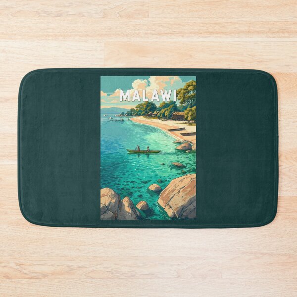 Item preview, Malawi Illustration Travel Art Vintage designed and sold by KrisSidDesigns.