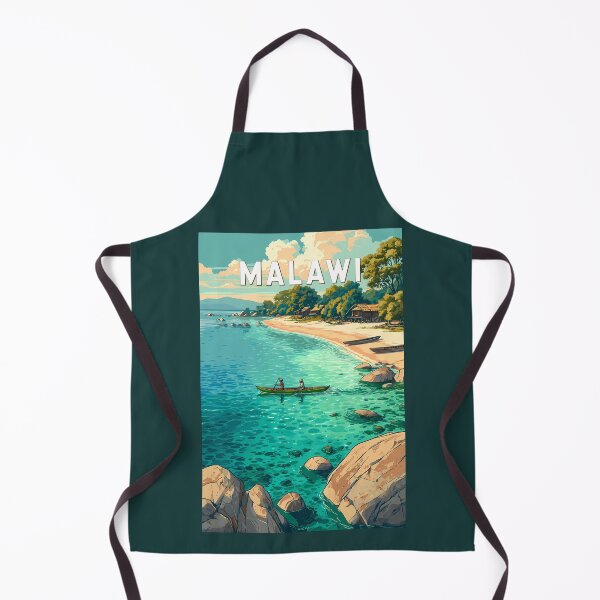 Item preview, Malawi Illustration Travel Art Vintage designed and sold by KrisSidDesigns.
