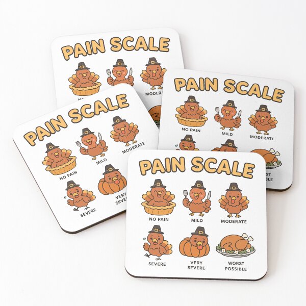 Item preview, Thanksgiving Nurse - Funny Turkey Pain Scale designed and sold by misslouve23.