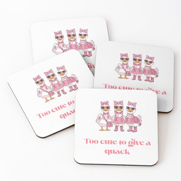 Item preview, Too Cute to Give a Quack – Funny Duck Pun Design designed and sold by NCODesigns.