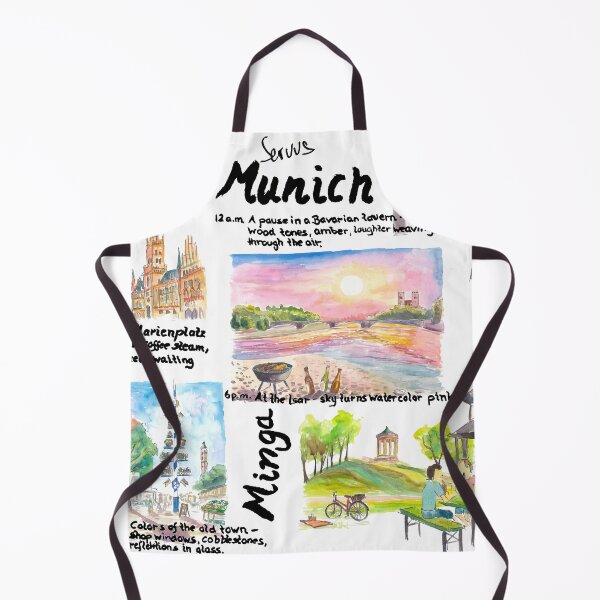 Item preview, Munich Bavaria in a Day Travel Sketches and Memories Art - English Version designed and sold by artshop77.