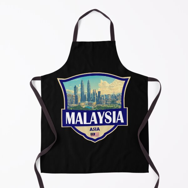 Item preview, Malaysia Illustration Retro Badge designed and sold by KrisSidDesigns.