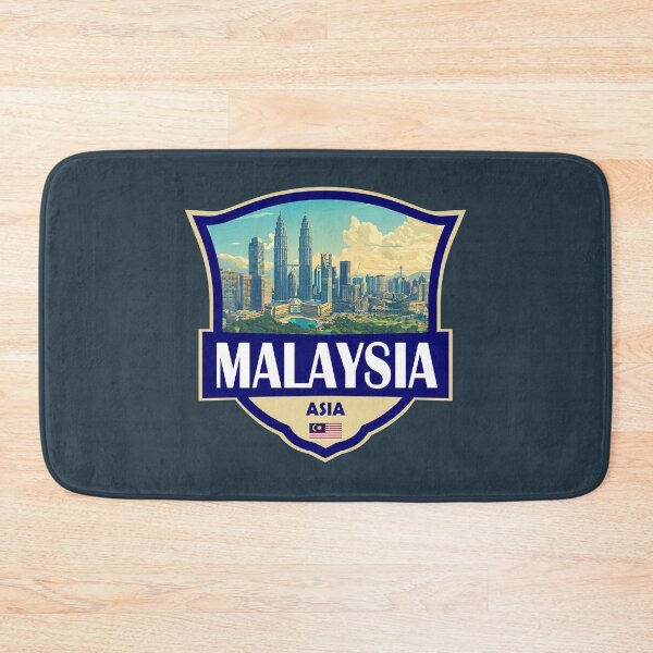 Item preview, Malaysia Illustration Retro Badge designed and sold by KrisSidDesigns.
