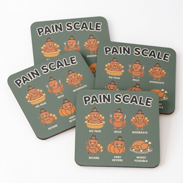 Item preview, Thanksgiving Nurse - Funny Turkey Pain Scale 2 designed and sold by misslouve23.