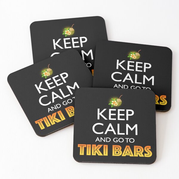 Item preview, Keep Calm And Go To Tiki Bars designed and sold by Cat Lady Designs.