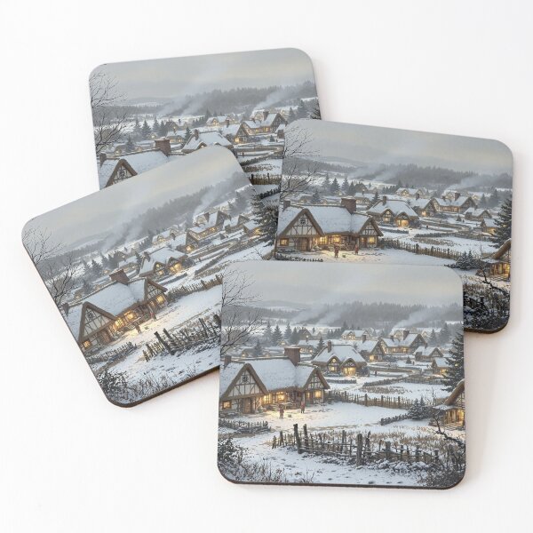Item preview, Celtic village under the snow designed and sold by jefboutique6150.