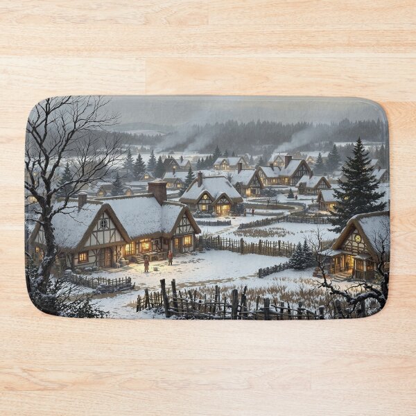 Item preview, Celtic village under the snow designed and sold by jefboutique6150.