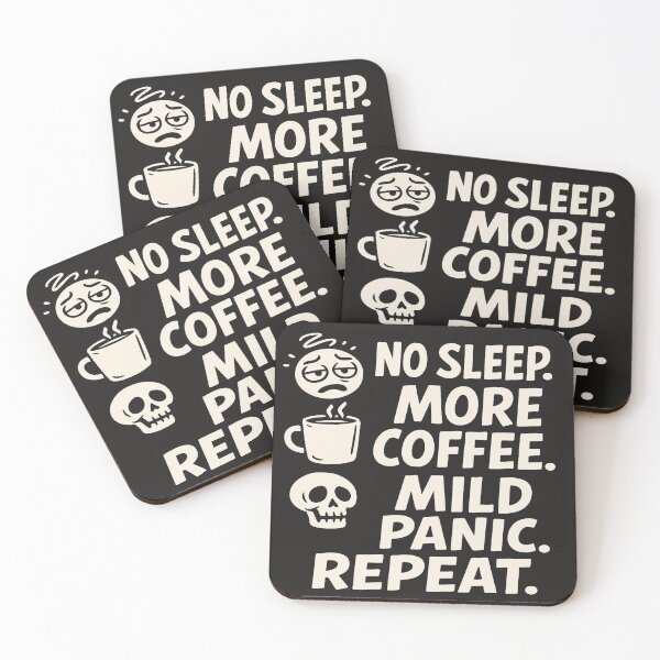 Item preview, No Sleep. More Coffee. Mild Panic. Repeat. designed and sold by ArtPricarpe.