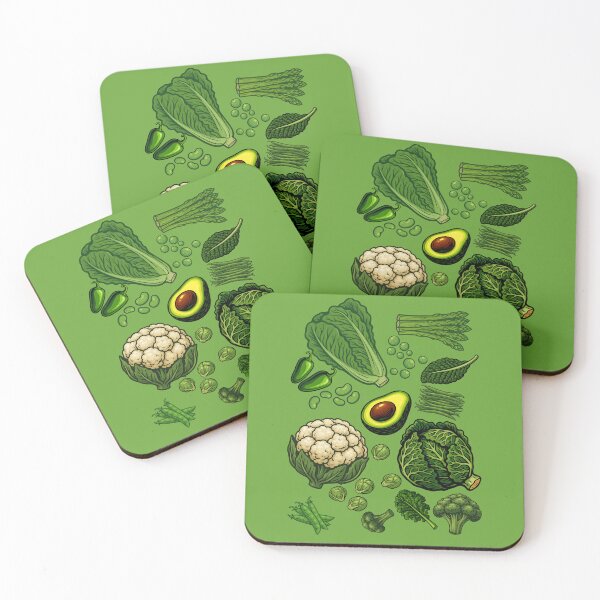 Item preview, Vibrant Green Vegetable Collection designed and sold by LineArtNordic.