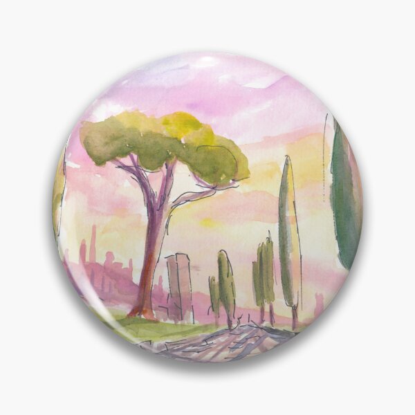 Item preview, Ancient Via Appia Road Beneath Soft Mediterranean Light designed and sold by artshop77.